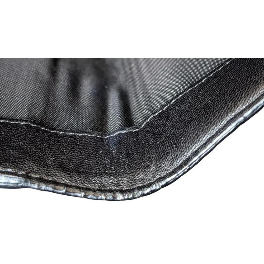 Authentic Versace Genuine Black Leather Trifold Wallet with Medusa Medallion - Picture 9 of 12